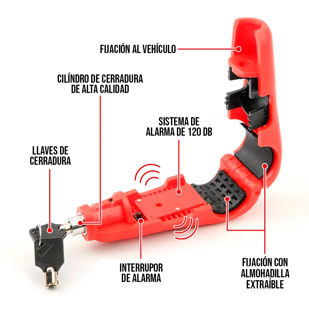 LockMoto: Seguridad y Alarma en un Solo Candado